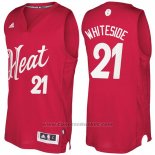 Maglia Natale 2016 Miami Heat Hassan Whiteside #21 Rosso