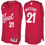 Maglia Natale 2016 Miami Heat Hassan Whiteside #21 Rosso