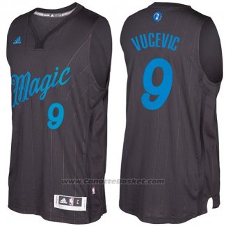 Maglia Natale 2016 Orlando Magic Nikola Vucevic #9 Nero