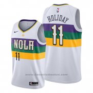 Maglia New Orleans Pelicans Jrue Holiday #11 Citta Edition Bianco
