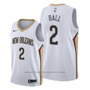 Maglia New Orleans Pelicans Lonzo Ball #2 Association Bianco