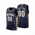 Maglia New Orleans Pelicans Personalizzate Icon 2024-25 Blu
