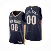 Maglia New Orleans Pelicans Personalizzate Icon 2024-25 Blu