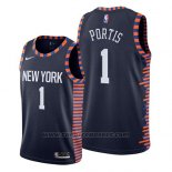 Maglia New York Knicks Bobby Portis #1 Citta 2019 Blu