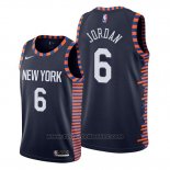 Maglia New York Knicks Deandre Jordan #6 Citta Blu