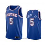 Maglia New York Knicks Dennis Smith Jr. #5 Statement 2020-21 Blu