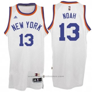 Maglia New York Knicks Joakim Noah #13 Retro Bianco
