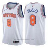 Maglia New York Knicks Michael Beasley #8 Statement 2017-18 Bianco