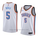 Maglia Oklahoma City Thunder Devon Hall #5 Association 2018 Bianco