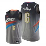 Maglia Oklahoma City Thunder Hamidou Diallo #6 Citta Edition Grigio