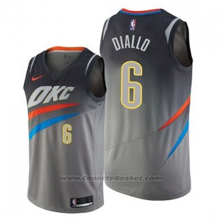 Maglia Oklahoma City Thunder Hamidou Diallo #6 Citta Edition Grigio