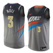 Maglia Oklahoma City Thunder Nerlens Noel #3 Citta 2018 Grigio
