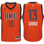 Maglia Oklahoma City Thunder Paul George #13 Arancione