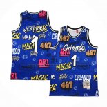 Maglia Orlando Magic Penny Hardaway #1 Slap Sticker Mitchell & Ness 1994-95 Blu