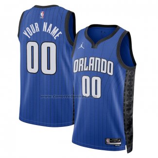 Maglia Orlando Magic Personalizzate Statement 2022-23 Blu