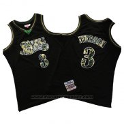 Maglia Philadelphia 76ers Allen Iverson #3 Camuffamento Verde