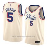 Maglia Philadelphia 76ers Amir Johnson #5 Citta 2018 Crema