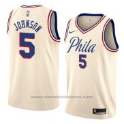 Maglia Philadelphia 76ers Amir Johnson #5 Citta 2018 Crema