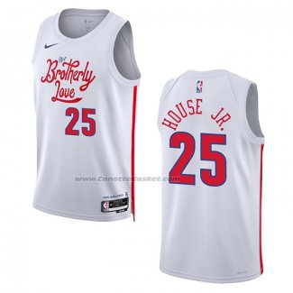 Maglia Philadelphia 76ers Danuel House JR. #25 Citta 2022-23 Bianco