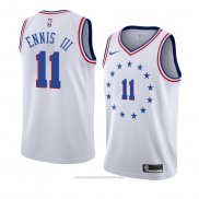 Maglia Philadelphia 76ers James Ennis Iii #11 Earned 2018-19 Bianco