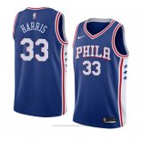 Maglia Philadelphia 76ers Tobias Harris #33 Icon 2018 Blu