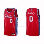 Maglia Philadelphia 76ers Tyrese Maxey #0 Statement 2020-21 Rosso