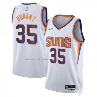 Maglia Phoenix Suns Kevin Durant #35 Association Bianco