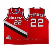 Maglia Portland Trail Blazers Clyde Drexler #22 Retro Rosso