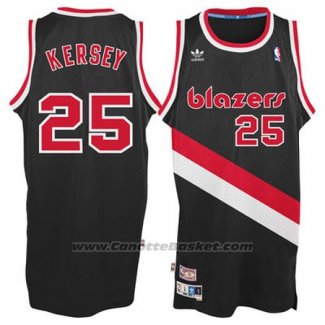 Maglia Portland Trail Blazers Jerome Kersey #25 Retro Nero