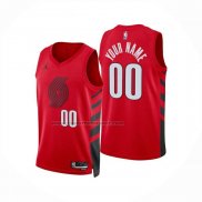 Maglia Portland Trail Blazers Personalizzate Statement 2024-25 Rosso