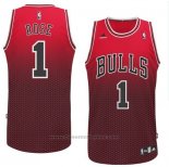Maglia Risuonare Moda Chicago Bulls Derrick Rose #1 Rosso