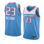 Maglia Sacramento Kings Ben Mclemore #23 Citta 2018-19 Blu