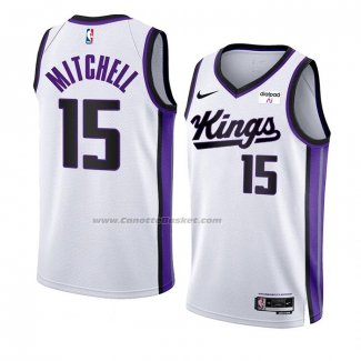 Maglia Sacramento Kings Davion Mitchell #15 Association 2023-24 Bianco