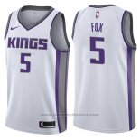 Maglia Sacramento Kings De'Aaron Fox #5 Association 2017-18 Bianco