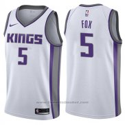 Maglia Sacramento Kings De'Aaron Fox #5 Association 2017-18 Bianco