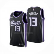 Maglia Sacramento Kings Keegan Murray No 13 Icon 2024-25 Nero