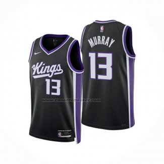 Maglia Sacramento Kings Keegan Murray No 13 Icon 2024-25 Nero