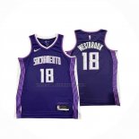 Maglia Sacramento Kings Russell Westbrook No 18 Citta 2025-26 Viola
