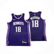 Maglia Sacramento Kings Russell Westbrook No 18 Citta 2025-26 Viola
