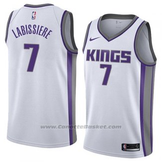 Maglia Sacramento Kings Skal Labissiere #7 Association 2018 Bianco