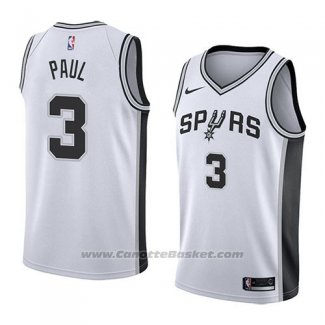 Maglia San Antonio Spurs Brandon Paul #3 Association 2018 Bianco