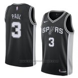 Maglia San Antonio Spurs Brandon Paul #3 Icon 2018 Nero