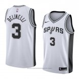 Maglia San Antonio Spurs Marco Belinelli #3 Association 2018 Bianco