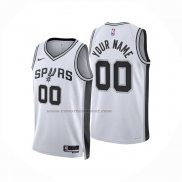 Maglia San Antonio Spurs Personalizzate Association 2024-25 Bianco
