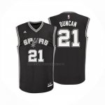 Maglia San Antonio Spurs Tim Duncan No 21 Icon Nero
