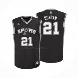 Maglia San Antonio Spurs Tim Duncan No 21 Icon Nero
