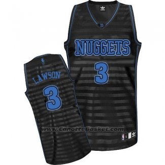 Maglia Scanalatura Moda Denver Nuggets Ty Lawson #3 Nero