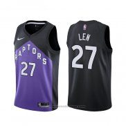 Maglia Toronto Raptors Alex Len #27 Earned 2020-21 Nero Viola