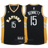 Maglia Toronto Raptors Anthony Bennett #15 Nero Or