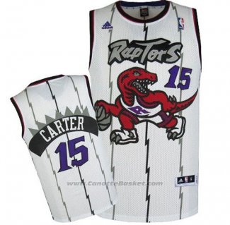 Maglia Toronto Raptors Vince Carter #15 Retro Bianco